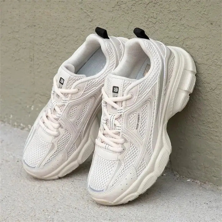 MunaWear  Shoes  Kaia – White Women's Trainers with Lightweight Breathable Design & Anti-Slip Sole for Outdoor Jogging 