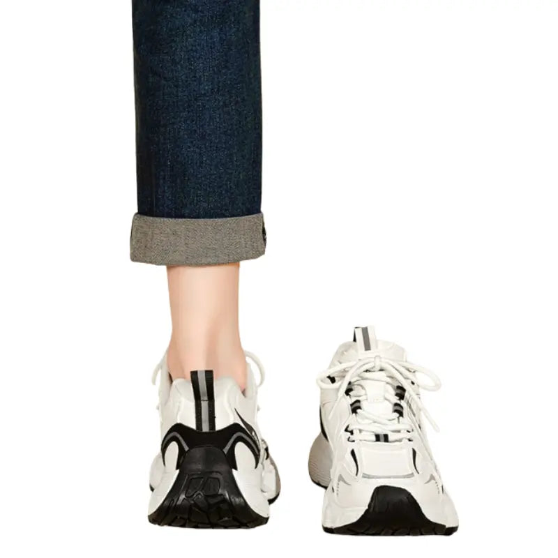 Kaia – White Women's Trainers with Lightweight Breathable Design & Anti-Slip Sole for Outdoor Jogging