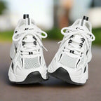 Kaia – White Women's Trainers with Lightweight Breathable Design & Anti-Slip Sole for Outdoor Jogging