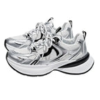 MunaWear - Shoes - Kaia – White Women's Trainers with Lightweight Breathable Design & Anti-Slip Sole for Outdoor Jogging - 