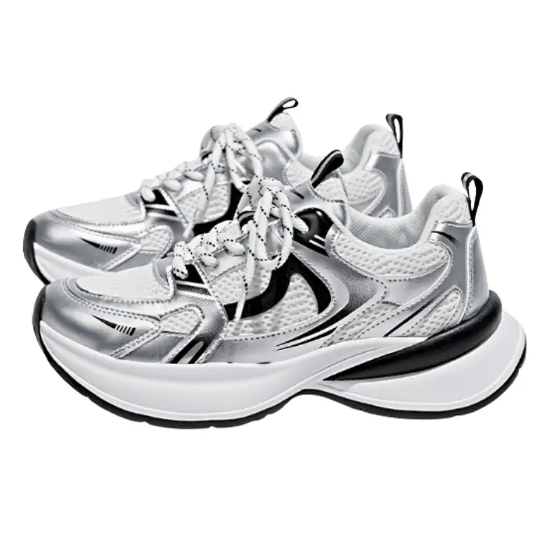 MunaWear - Shoes - Kaia – White Women's Trainers with Lightweight Breathable Design & Anti-Slip Sole for Outdoor Jogging - 