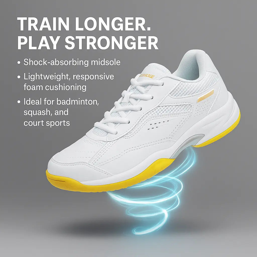 MunaWear  Shoes  Kenji - Durable Sport Shoes for Men and Women, Breathable Trainers for Badminton and Table Tennis 