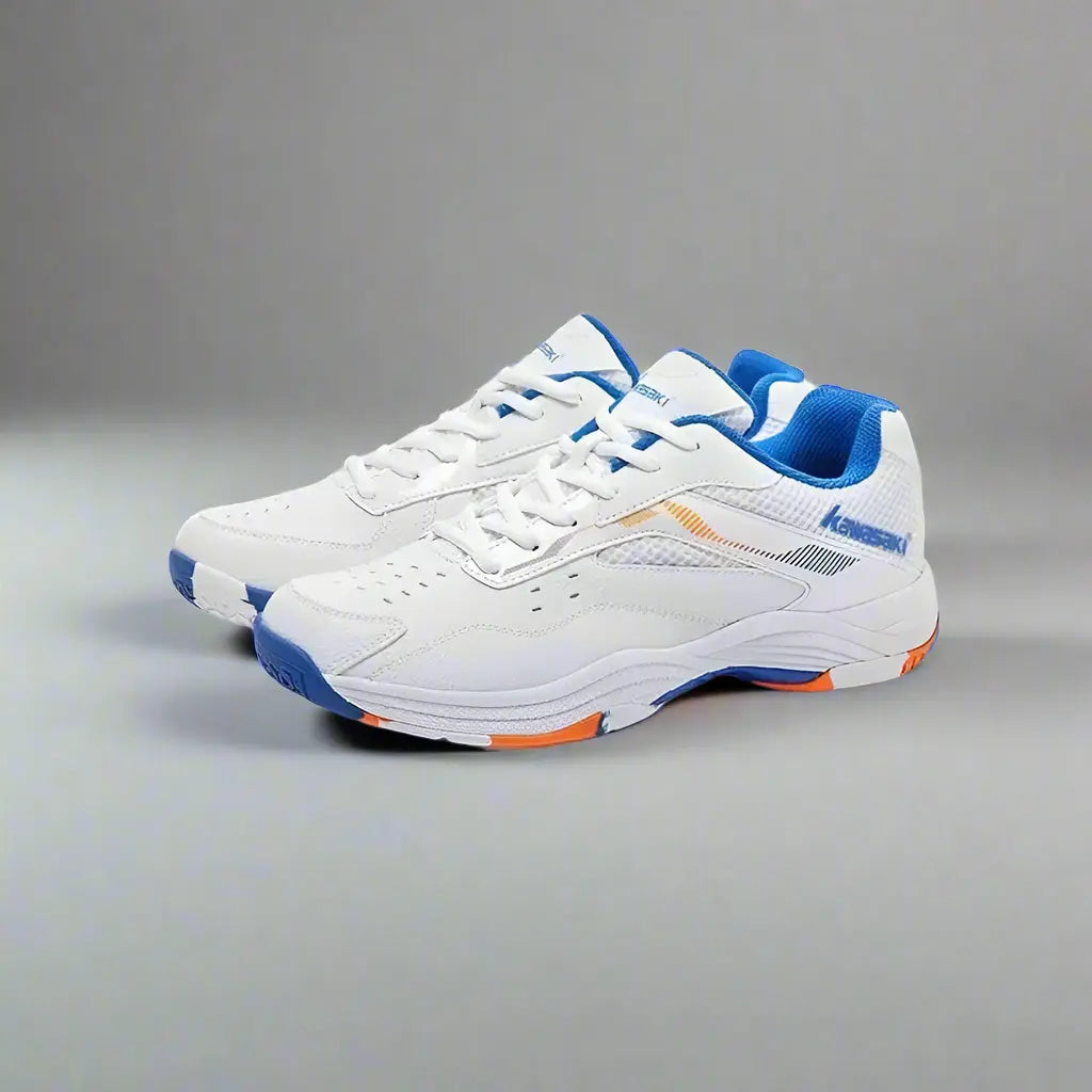 MunaWear - Shoes - Kenji - Durable Sport Shoes for Men and Women, Breathable Trainers for Badminton and Table Tennis - Blue-11