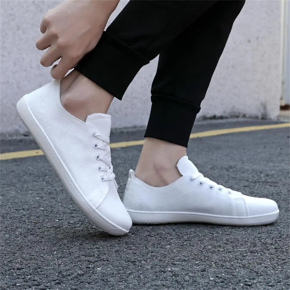 MunaWear - Shoes - Kiara - Wide Toe Minimalist Barefoot Running Shoes with Zero Drop Sole and Breathable Mesh for Women - White / 46