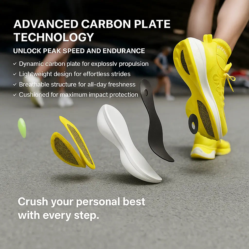 MunaWear  Shoes  Lyra – Advanced Carbon Plate Running Shoes for Enhanced Performance & Breathable Comfort 