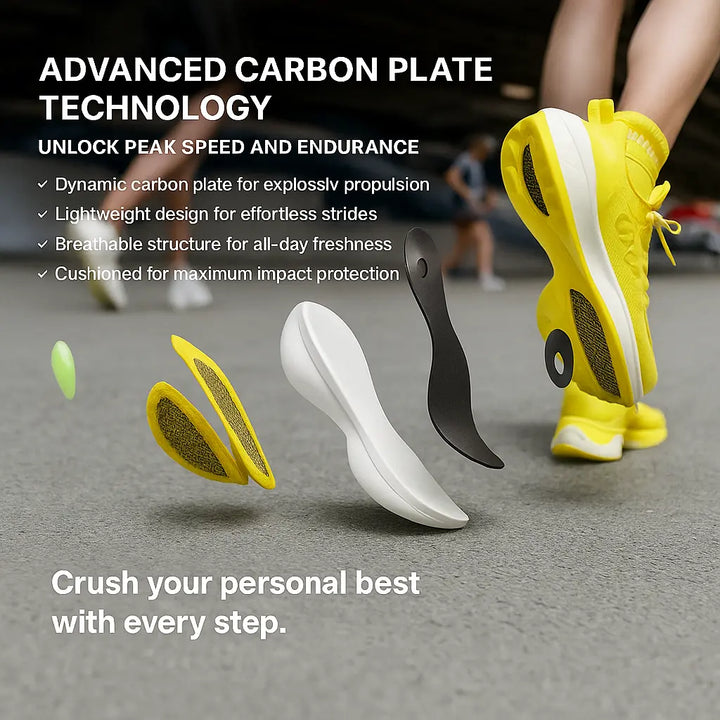 MunaWear  Shoes  Lyra – Advanced Carbon Plate Running Shoes for Enhanced Performance & Breathable Comfort 