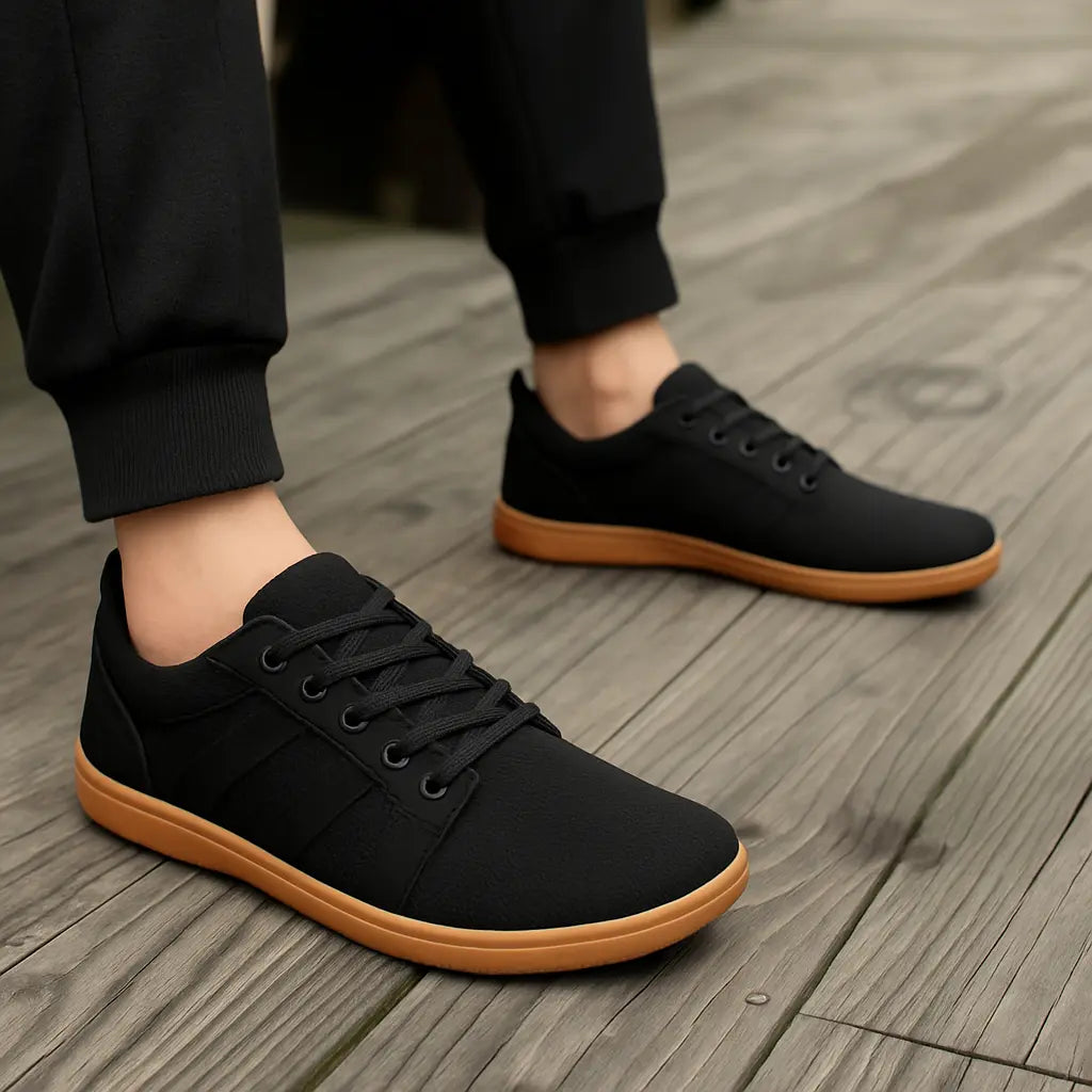 Nathan – Men's Casual Trainers with Wide Toe Box for Jogging and Walking Comfort