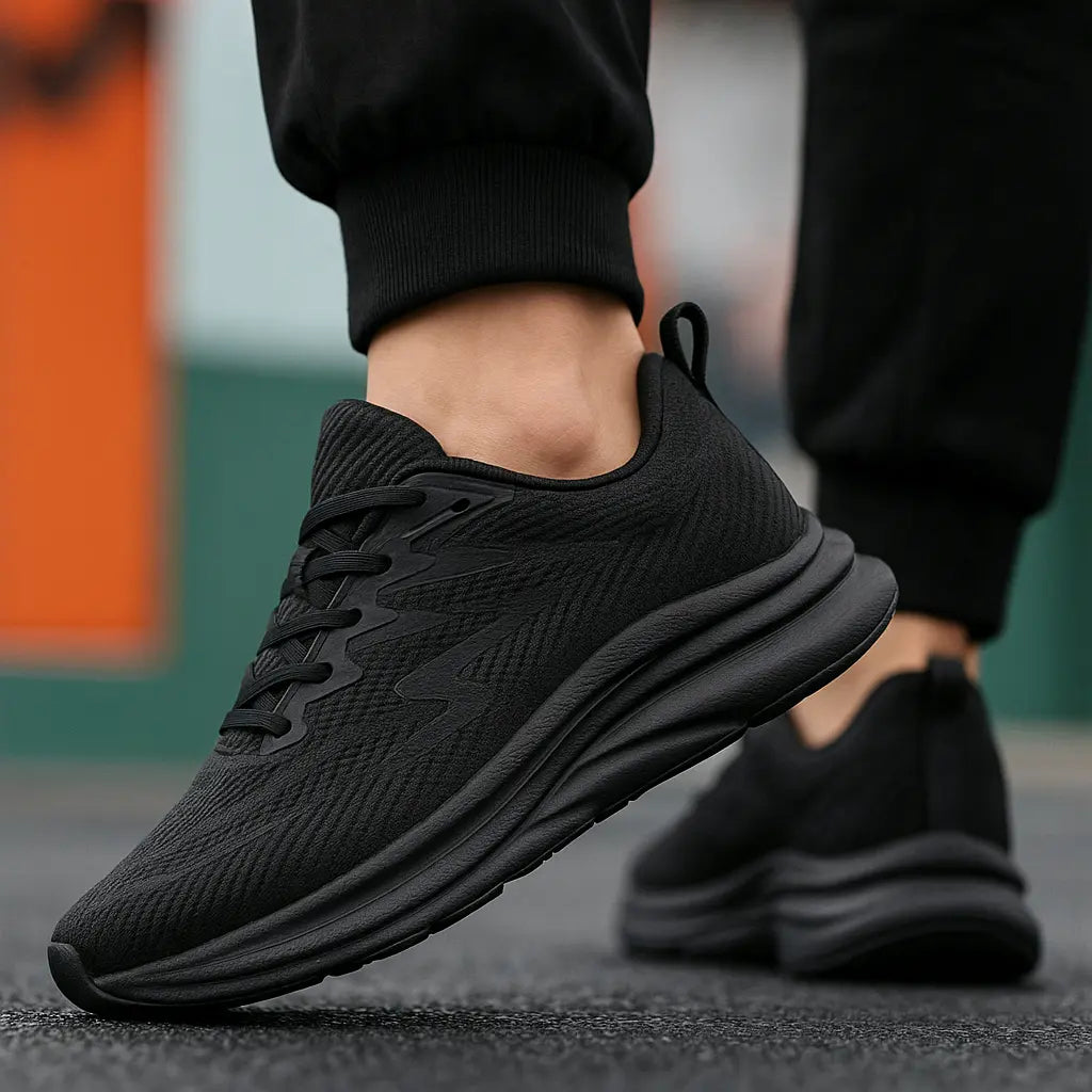 MunaWear  Shoes  Orin – Lightweight Breathable Running Shoes for Men & Women, Comfortable Athletic Sneakers  Black-45