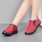 MunaWear - Shoes - Ovara – Waterproof Hiking Ankle Boots for Men and Women, Perfect for Winter Adventures - Red / 47