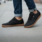 MunaWear - Shoes - Parker – Wide-Toe-Box Barefoot Running Shoes, Minimalist & Breathable Zero Drop Trail Footwear for Men and Women - Black/Brown / 47