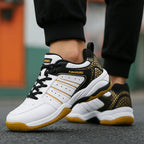 MunaWear  Shoes  Riley – Breathable Anti-Slip Badminton Trainers for Men, Good Shoes for Badminton with Excellent Grip 