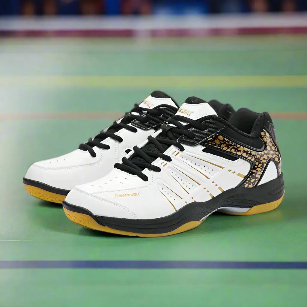 MunaWear - Shoes - Riley – Breathable Anti-Slip Badminton Trainers for Men, Good Shoes for Badminton with Excellent Grip - 