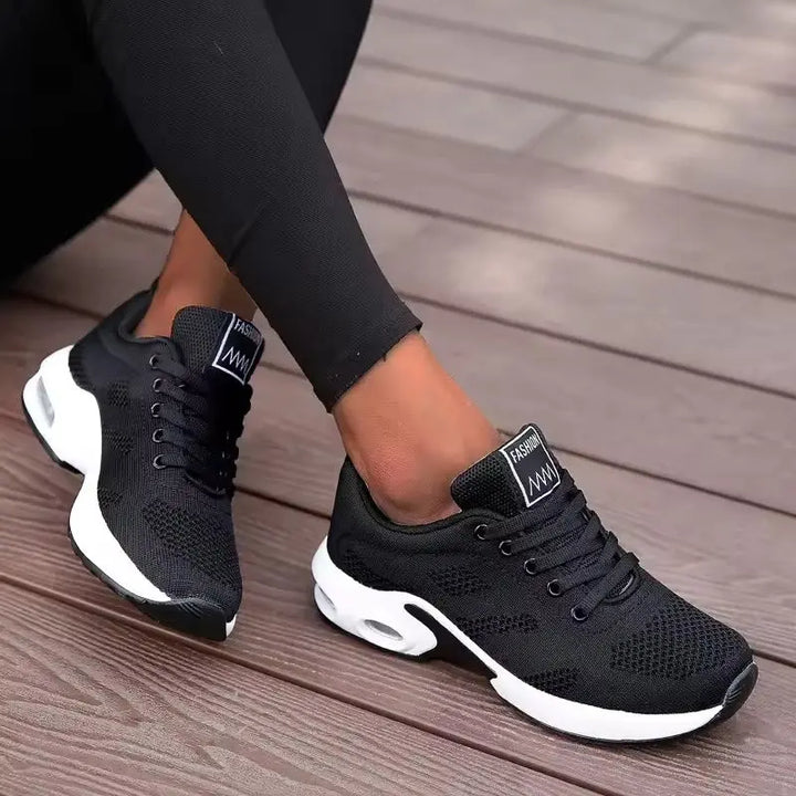 Siena – Women's Slip-On Sneakers, Best Walking Shoes for Women with Breathable Mesh and Casual Wedge Design
