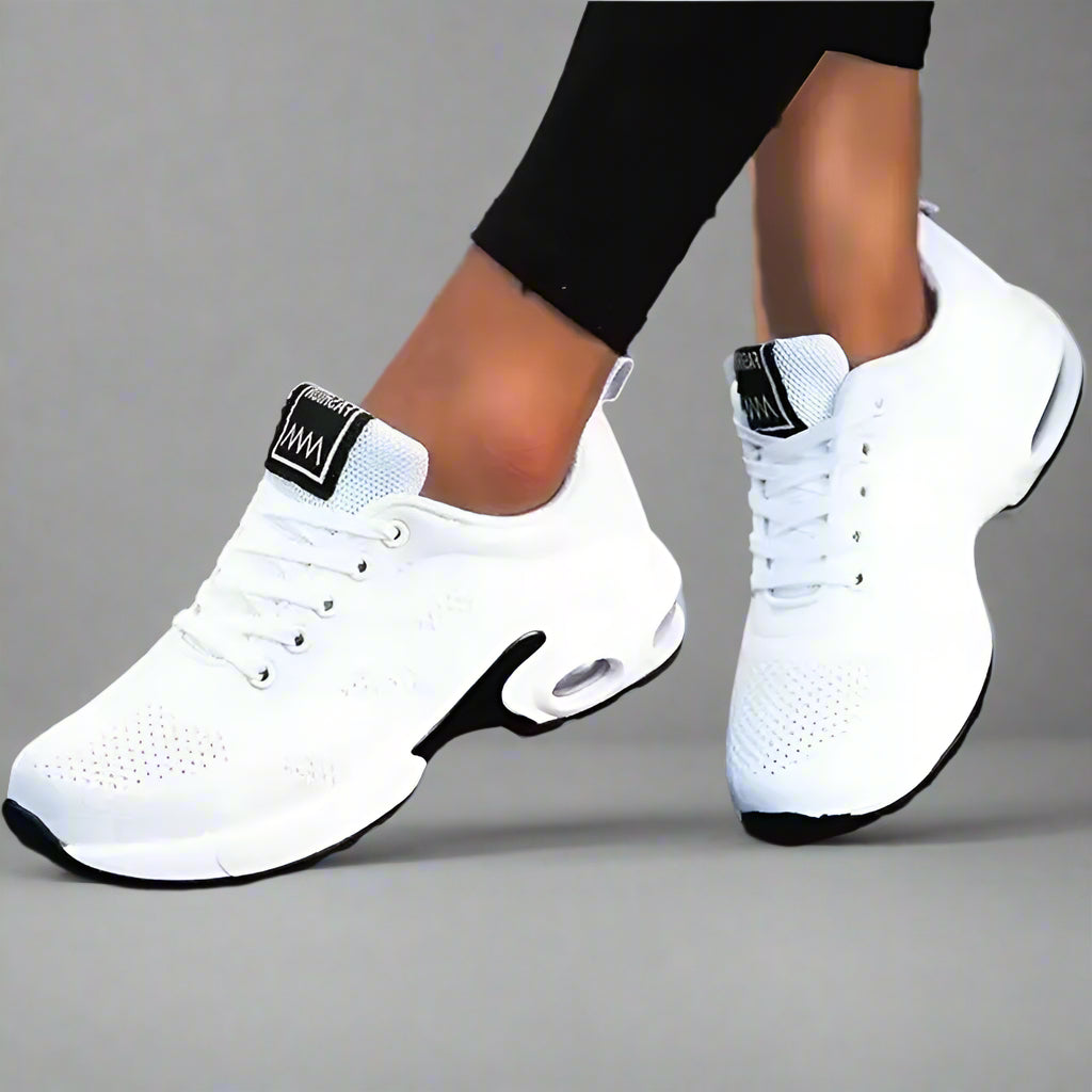 Siena – Women's Slip-On Sneakers, Best Walking Shoes for Women with Breathable Mesh and Casual Wedge Design