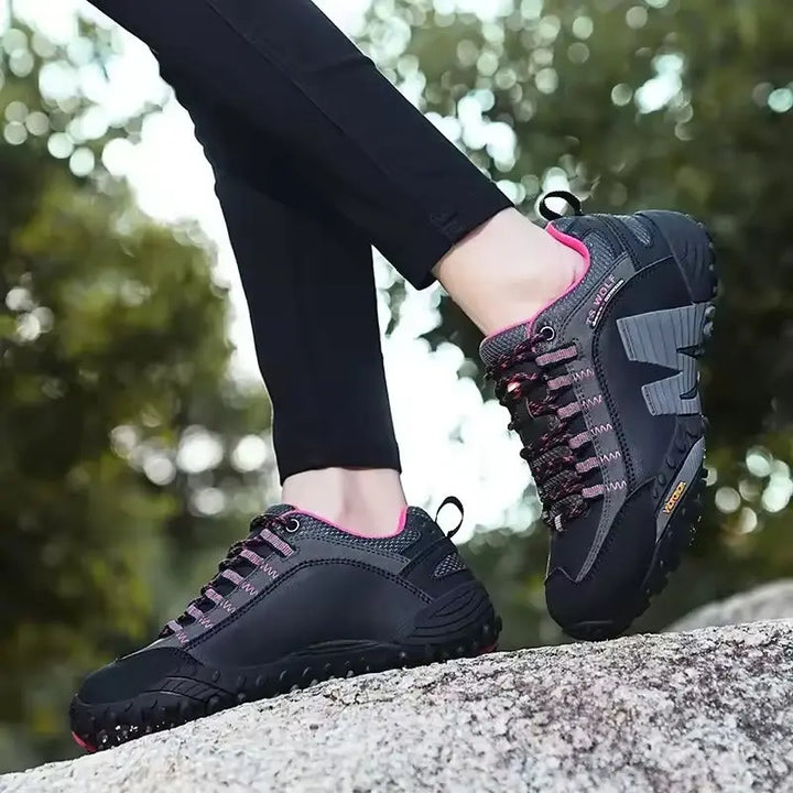 MunaWear - Shoes - TrailFloat – Waterproof Genuine Leather Hiking Boots for Men and Women, Durable & Comfortable Outdoor Footwear - 