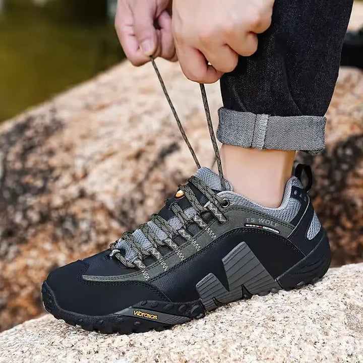 MunaWear - Shoes - TrailFloat – Waterproof Genuine Leather Hiking Boots for Men and Women, Durable & Comfortable Outdoor Footwear - 