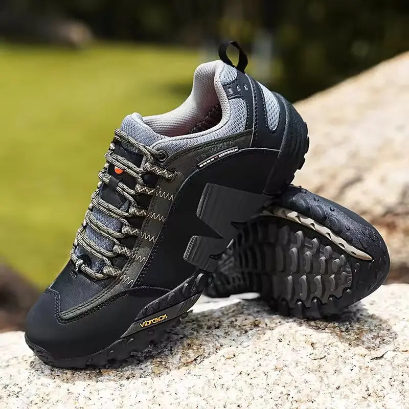 MunaWear - Shoes - TrailFloat – Waterproof Genuine Leather Hiking Boots for Men and Women, Durable & Comfortable Outdoor Footwear - 