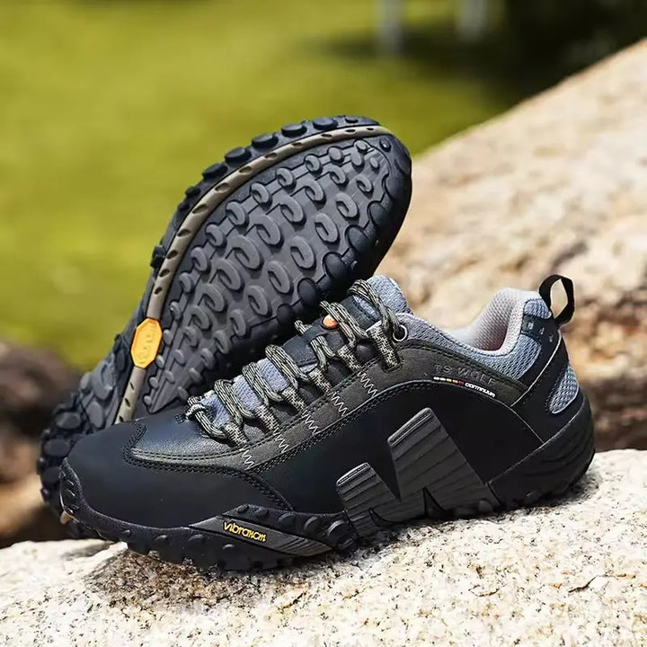 MunaWear - Shoes - TrailFloat – Waterproof Genuine Leather Hiking Boots for Men and Women, Durable & Comfortable Outdoor Footwear - 