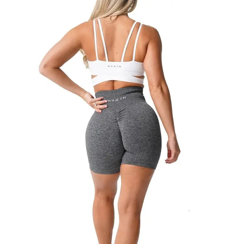 Ava - High Waist Seamless Shorts for Yoga & Fitness Enthusiasts