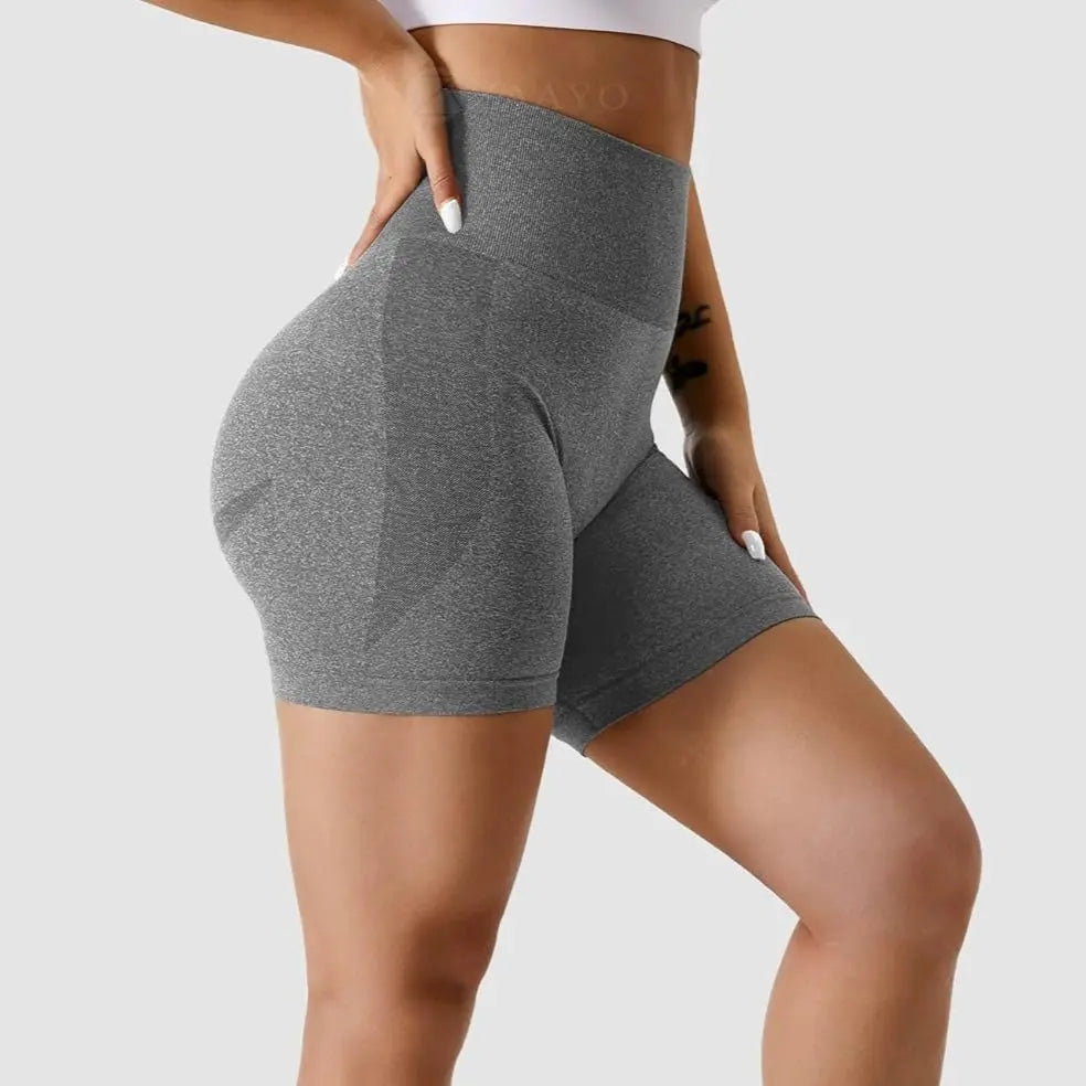 Ava - High Waist Seamless Shorts for Yoga & Fitness Enthusiasts