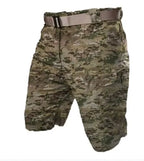 MunaWear - Shorts - Drake – Waterproof Camo Cargo Shorts for Men, Quick-Dry Tactical Design - Camouflage Green / 5XL