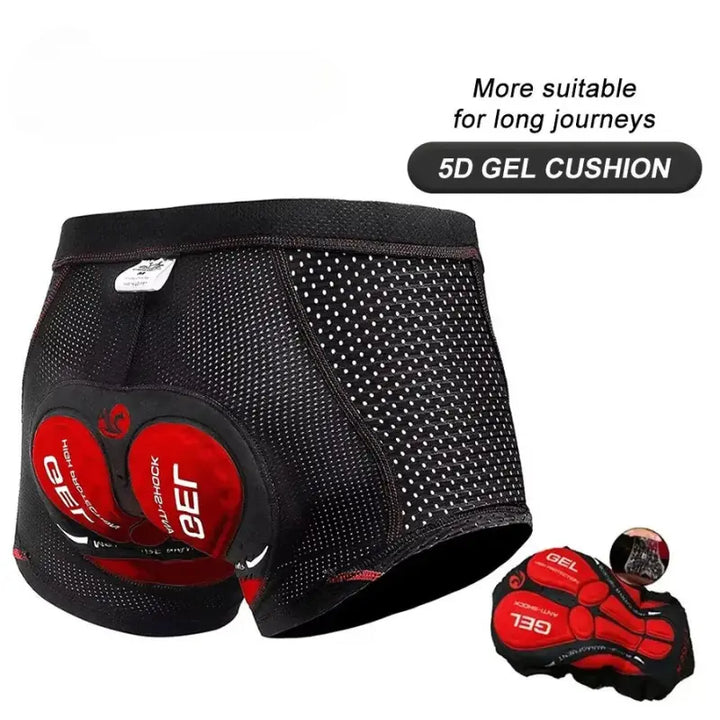 Brad – Breathable Men's Cycling Shorts with 5D Gel Pad for Ultimate Comfort