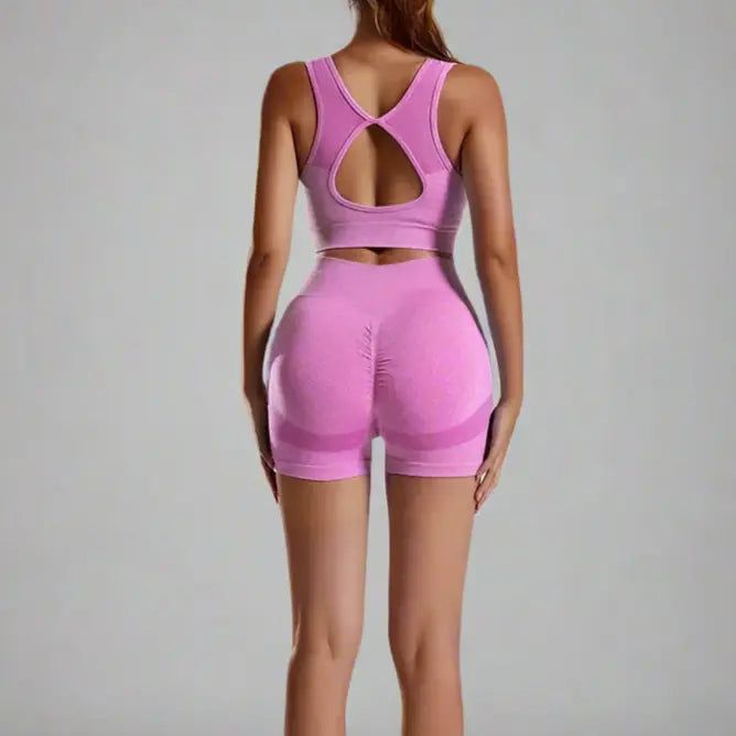 MunaWear - Shorts - Nova - High-Waist Tummy Control Sports Sets With Butt-Lifting Design - 