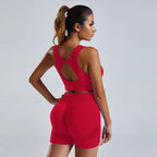 MunaWear - Shorts - Nova - High-Waist Tummy Control Sports Sets With Butt-Lifting Design - 