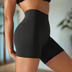 MunaWear - Shorts - Ruby - Breathable And Comfortable High-Waisted Yoga Shorts For Women - 