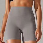 MunaWear - Shorts - Ruby - Breathable And Comfortable High-Waisted Yoga Shorts For Women - 