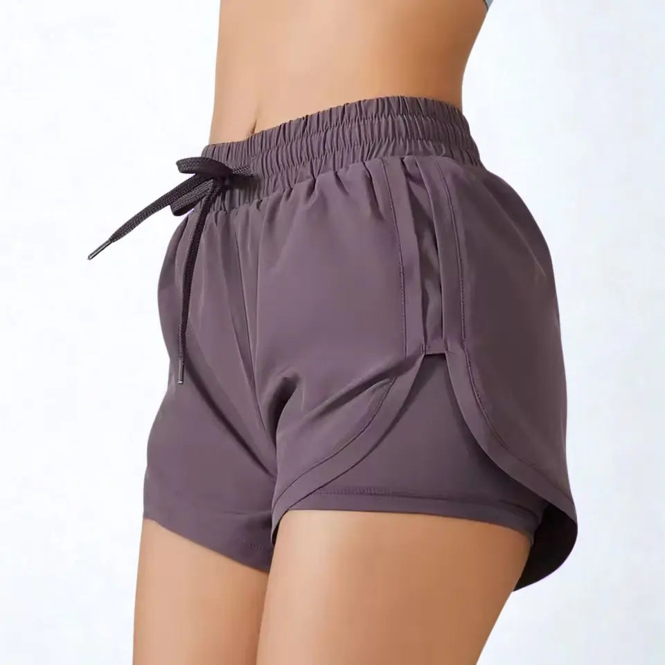 Zara - Vibrant Neon Spandex Fitness Shorts For Active Women