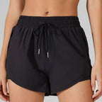 Zara - Vibrant Neon Spandex Fitness Shorts For Active Women