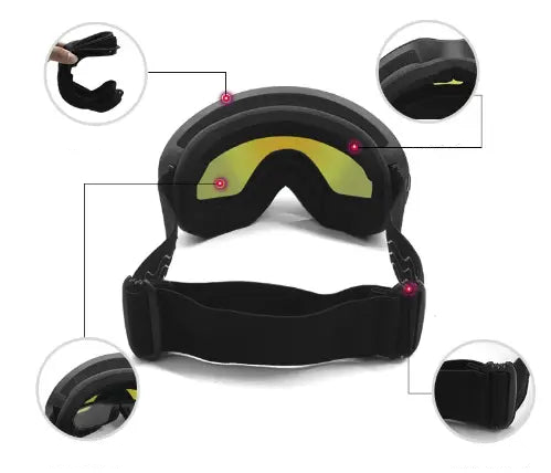 MunaWear - Ski Goggles - Altira – Premium Ski Goggles With Anti-Fog Technology For Men's Winter Sports - 