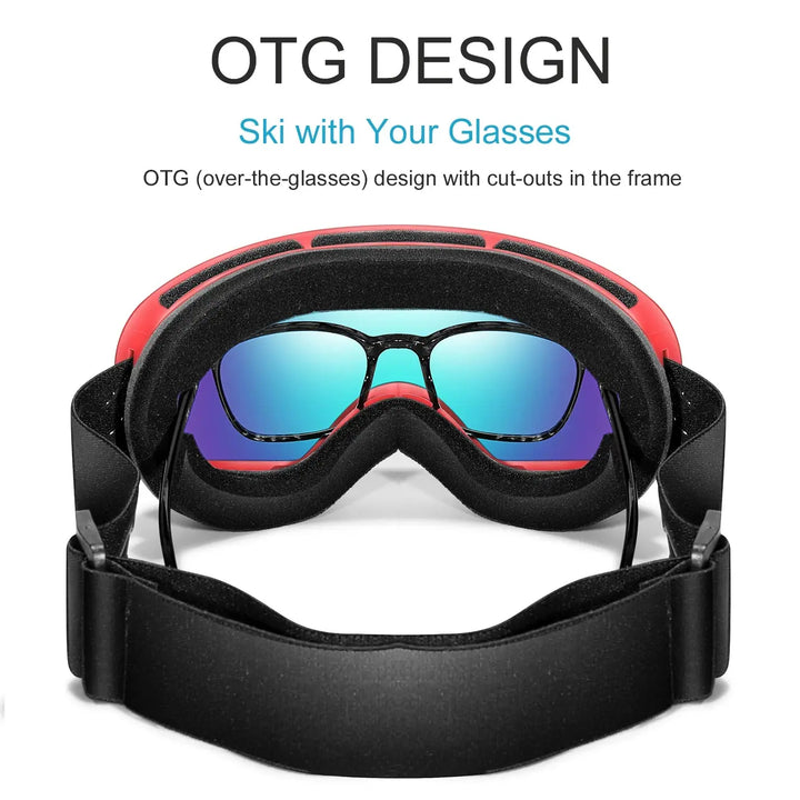 Caden – Premium Men's Ski Goggles With Anti-Fog Lens For Snow Adventures 4