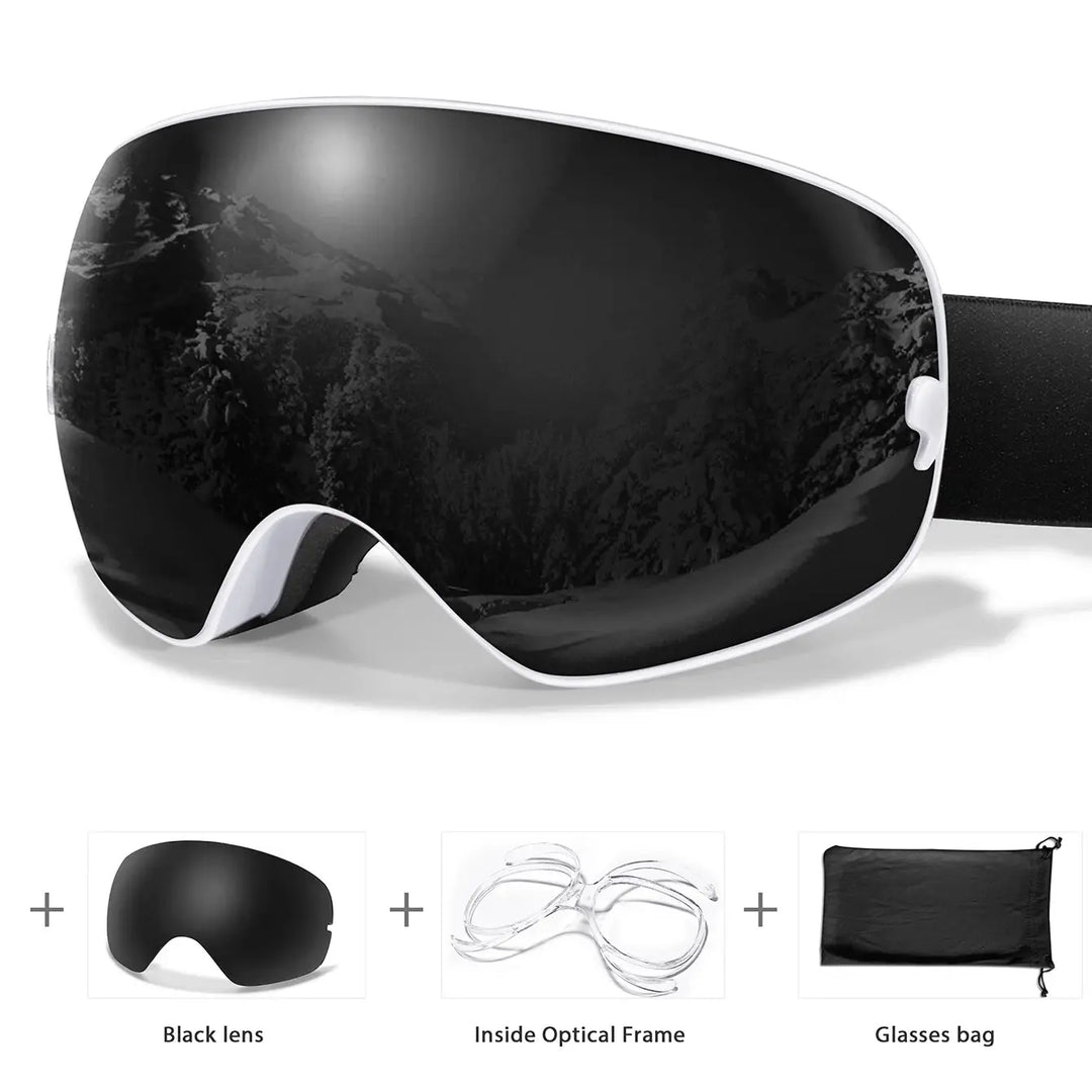 Caden – Premium Men's Ski Goggles With Anti-Fog Lens For Snow Adventures 14