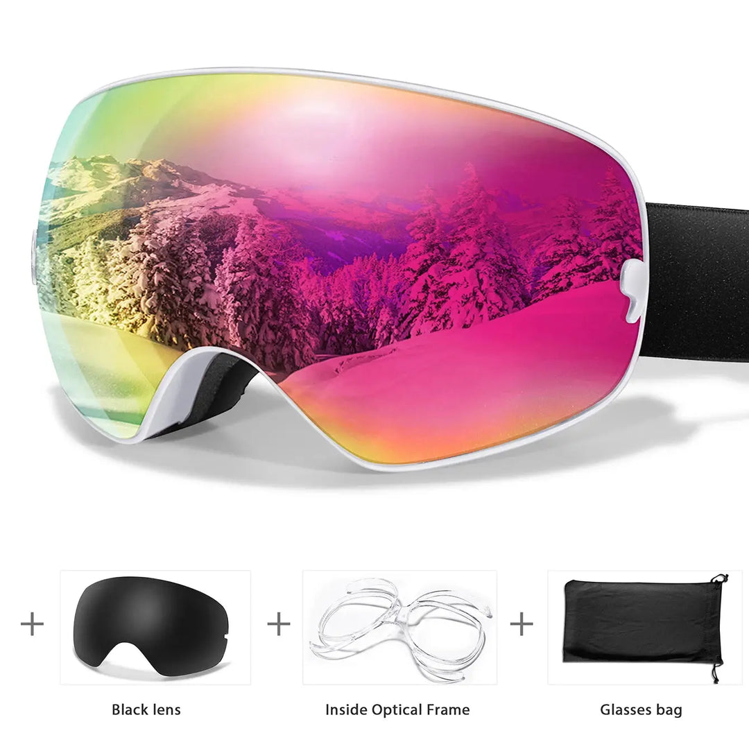 Caden – Premium Men's Ski Goggles With Anti-Fog Lens For Snow Adventures 20