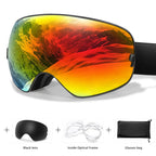 MunaWear - Ski Goggles - Frosk – Premium Men's Ski Goggles With Anti-Fog Lens For Snow Adventures - 
