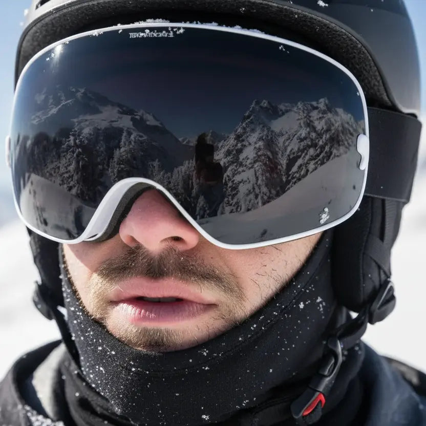 MunaWear - Ski Goggles - Frosk – Premium Men's Ski Goggles With Anti-Fog Lens For Snow Adventures - 