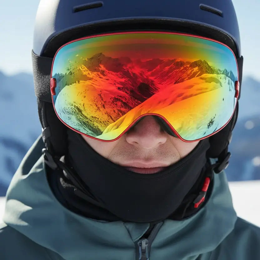 MunaWear - Ski Goggles - Frosk – Premium Men's Ski Goggles With Anti-Fog Lens For Snow Adventures - 