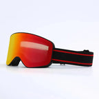 MunaWear - Ski Goggles - Oaken – Stylish Prescription Ski Goggles With UV Protection And Anti-Fog For Winter Sports - Red