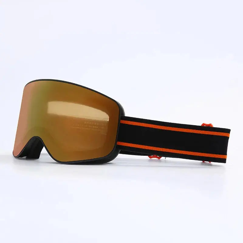 MunaWear - Ski Goggles - Oaken – Stylish Prescription Ski Goggles With UV Protection And Anti-Fog For Winter Sports - Orange