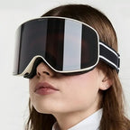 MunaWear - Ski Goggles - Oaken – Stylish Prescription Ski Goggles With UV Protection And Anti-Fog For Winter Sports - Black