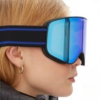 MunaWear - Ski Goggles - Oaken – Stylish Prescription Ski Goggles With UV Protection And Anti-Fog For Winter Sports - Blue