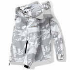 MunaWear - Ski Jacket - Liora - Sporty Women's Ski Jacket With Trendy Design For Winter Sports And Outdoor Adventures - White / 3XL