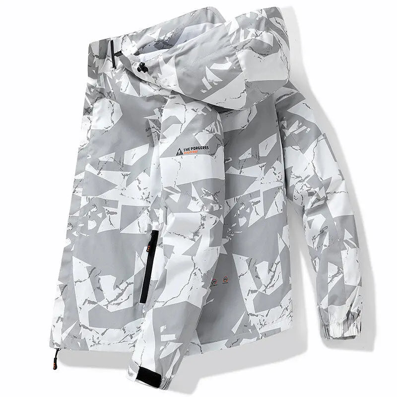 MunaWear - Ski Jacket - Liora - Sporty Women's Ski Jacket With Trendy Design For Winter Sports And Outdoor Adventures - White / 3XL