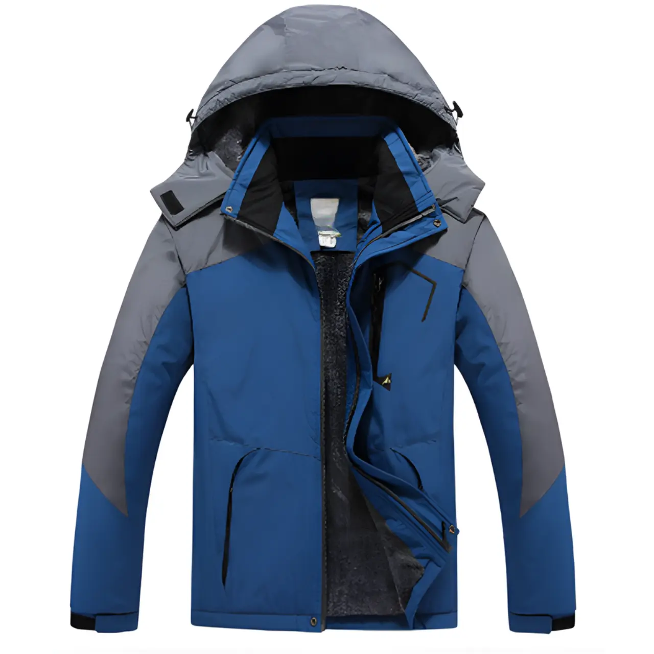 MunaWear - Ski Jackets - Logan – Versatile Men's Ski Jacket With Adjustable Hood For Winter Adventures - Navy Blue / 6XL