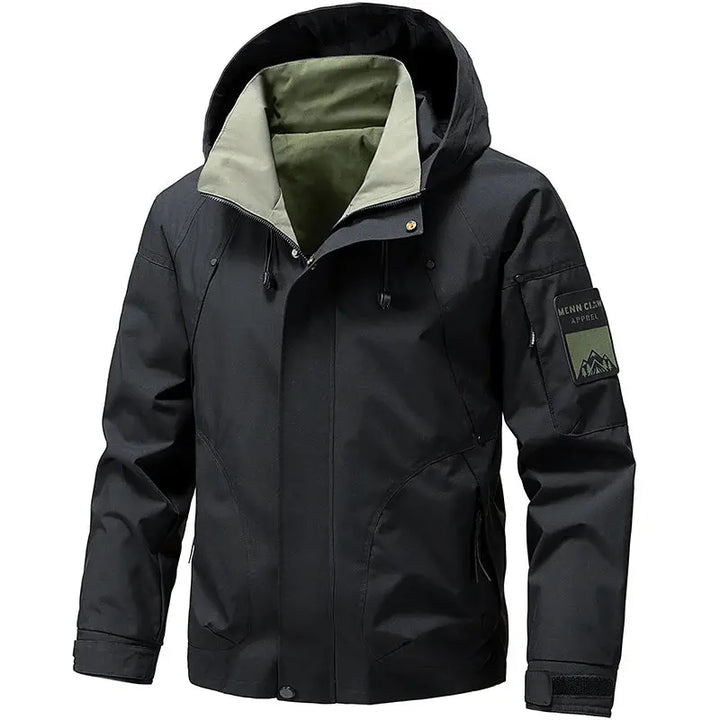 Nivor – Functional Men's Ski Jacket With Hood For Winter Sports And Outdoor Adventures - Black