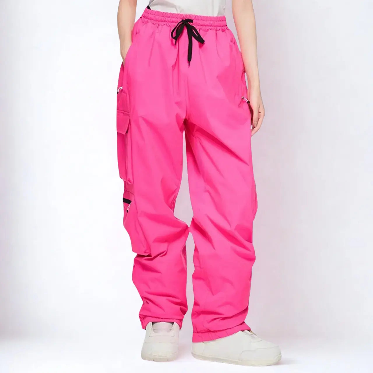 MunaWear - Ski Jackets & Pants - Nuvin – Insulated Unisex Ski Pants For Winter Sports Adventures - Dark Pink / 2XL