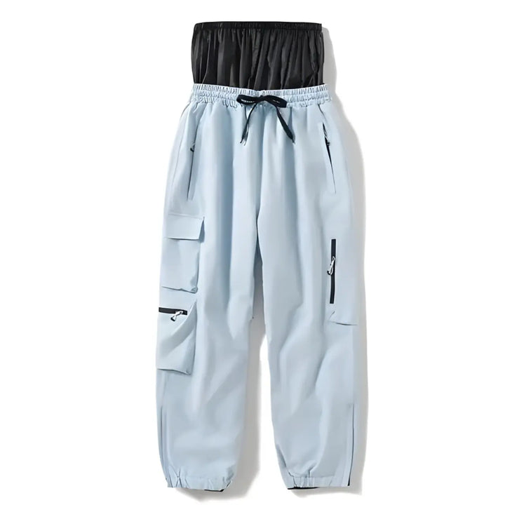 MunaWear - Ski Jackets & Pants - Nuvin – Insulated Unisex Ski Pants For Winter Sports Adventures - Light Blue