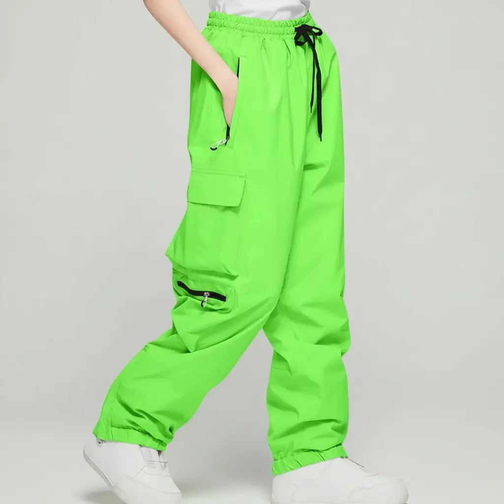 MunaWear - Ski Jackets & Pants - Nuvin – Insulated Unisex Ski Pants For Winter Sports Adventures - Light Green / 2XL